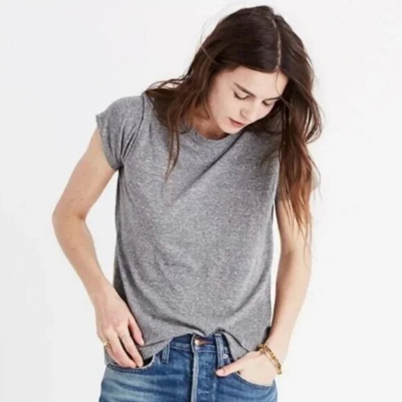 Madewell Tri-Blend Ex-Boyfriend Tee (Multiple Sizes) - Picture 1 of 16